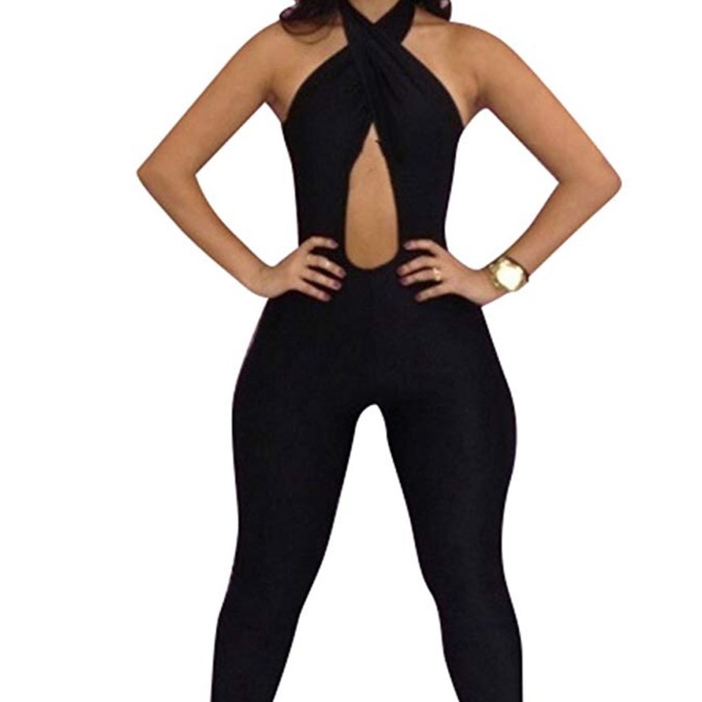 New Black one piece suit